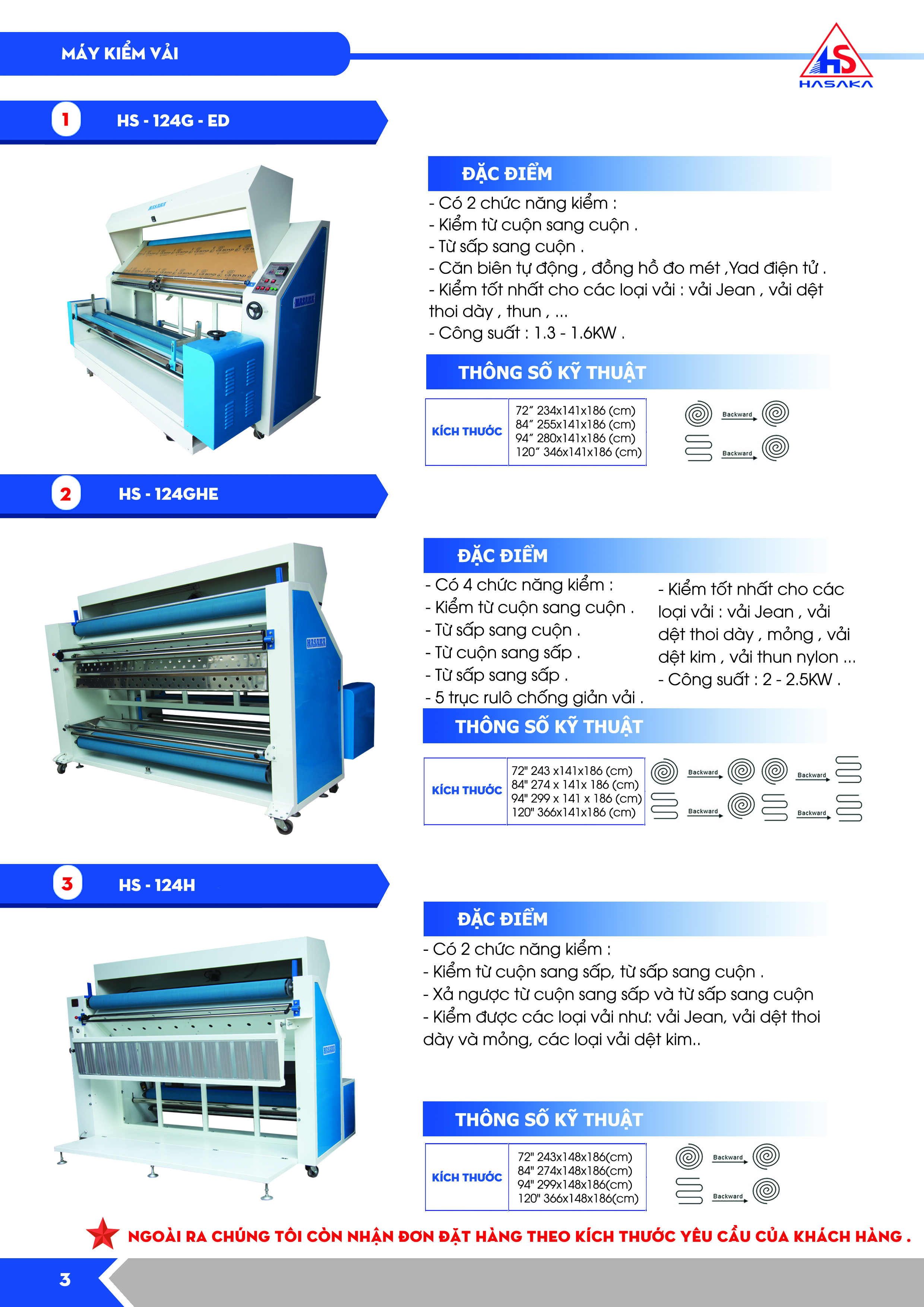 máy kiểm vải hasaka