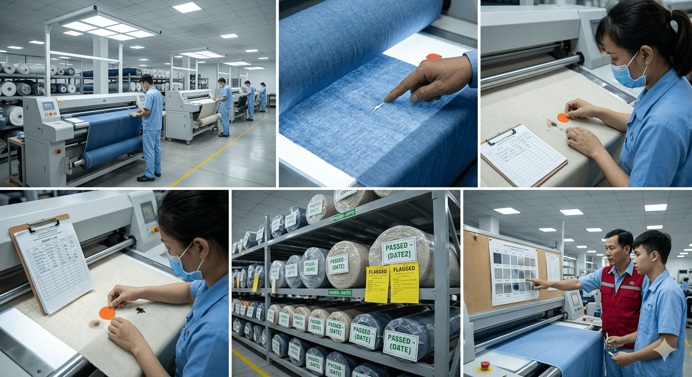 Quy trình kiểm tra vải